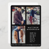 モデルアクター3 Photo CompカードブラックR (正面/裏面)