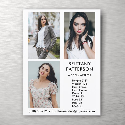 モデルアクター3 Photo Pro Compカードホワイト 招待状