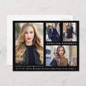 モデルアクター4フォトカード – BLKはがき ポストカード (正面/裏面)