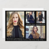 モデルアクター4フォトコンポジットカード – Blk前面 (正面/裏面)