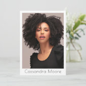 モデルアクター4 Photo Two Sided Comp QRテンプレート 招待状 (スタンド正面)