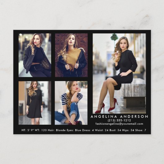 モデルアクター5フォトカードポストカードブロック ポストカード (正面)