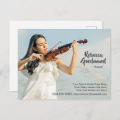 モデルアクターEntertainerフォトコンポーネントテンプレート ポストカード (正面/裏面)