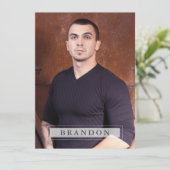 モデルアクターZed Compカード5写真5.5x7.5 Pro 招待状 (スタンド正面)