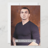 モデルアクターZed Compカード5写真5.5x7.5 Pro 招待状 (正面)