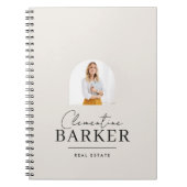 モデルアーチフォトビジネスブランディング ノートブック (正面)