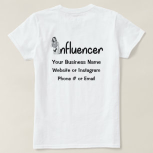 モデルインフルエンサTシャツ Tシャツ