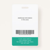 モデルカスタムの写真と社員バッジ バッジ (裏面)