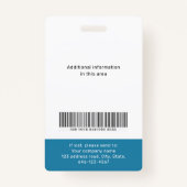 モデルカスタムの写真と社員バッジ バッジ (裏面)