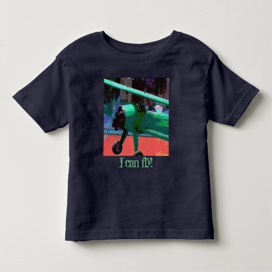 モデルカラフル飛行機 トドラーTシャツ (正面)