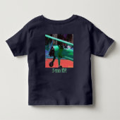 モデルカラフル飛行機 トドラーTシャツ (裏面)