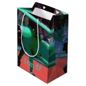 モデルカラフル飛行機 ミディアムペーパーバッグ (裏面アングル)