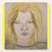 モデルガール スクエアペーパーコースター (正面)