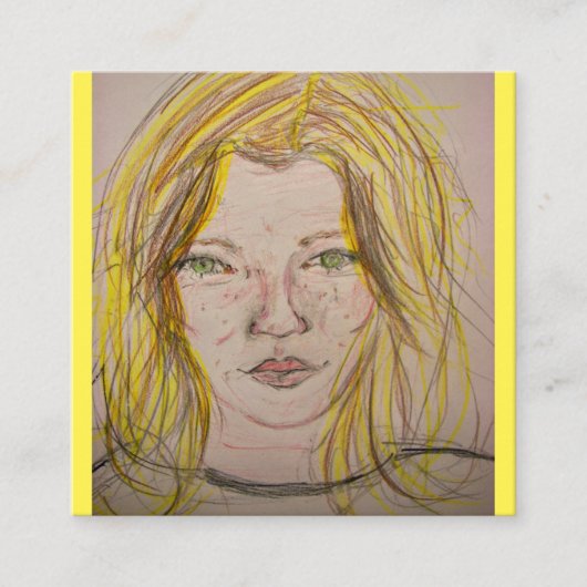 モデルガール スクエア名刺 (正面)