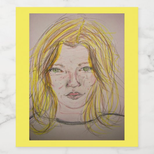 モデルガール ワインラベル (シングルラベル)