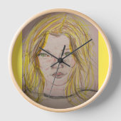 モデルガール 壁時計 (正面)