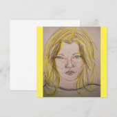 モデルガール 招待状 (正面/裏面)