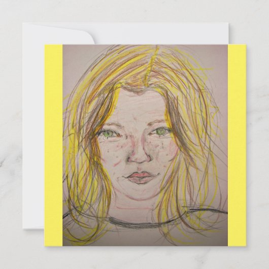 モデルガール 招待状 (正面)