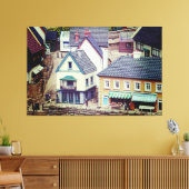 モデルシーサイド建物 キャンバスプリント (インサイチュ (リビング))