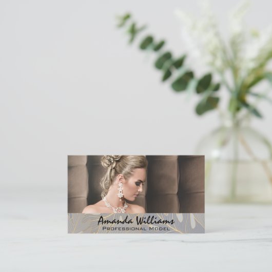 モデルジュエリー 名刺 (スタンド正面)