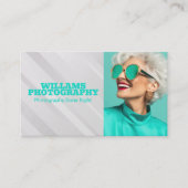 モデルスタイリッシュの笑顔 名刺 (正面)