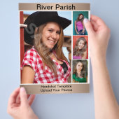 モデルテンプレートヘッドショットコンポジットカード チラシ (手)