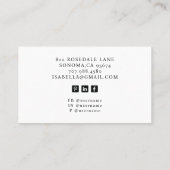 モデルプロフェッショナルフォト名刺 名刺 (裏面)