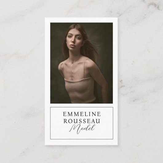 モデルプロフェッショナルフォト名刺 名刺 (正面)