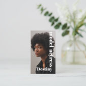 モデルヘッドショットフォトグラファーの名刺 名刺 (スタンド正面)