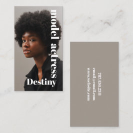 モデルヘッドショットフォトグラファーの名刺 名刺