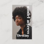 モデルヘッドショットフォトグラファーの名刺 名刺 (正面)