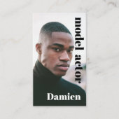 モデルヘッドショットフォトグラファーの名刺 名刺 (正面)