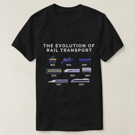 モデルメーカー向け列車衣装の進化 Tシャツ (デザイン正面)