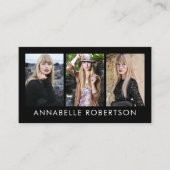 モデルモダンとアクター3の写真QRコード 名刺 (正面)