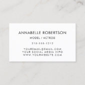 モデルモダンとアクター3 Photo Pro 名刺 (裏面)