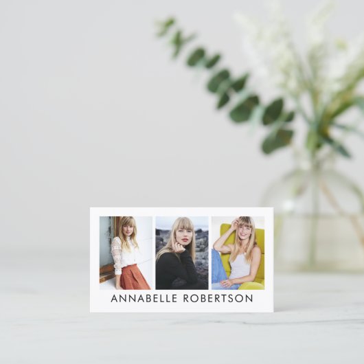 モデルモダンとアクター3 Photo Pro 名刺 (スタンド正面)