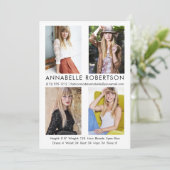 モデルモダンアクター4フォトコンポジットカード 招待状 (スタンド正面)