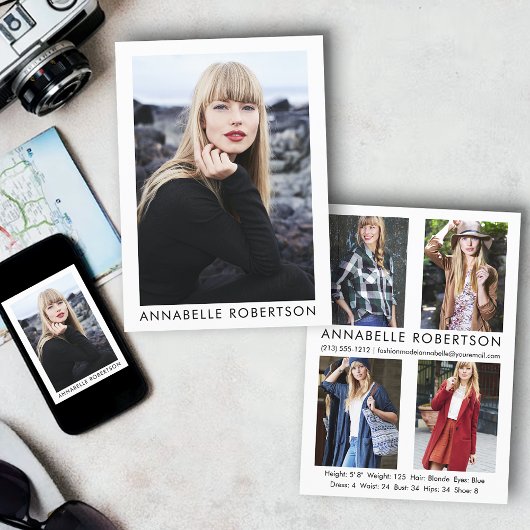 モデルモダンアクター5 Photo Compカード 招待状