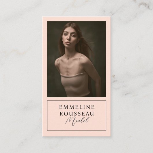 モデルモダンプロフェッショナルフォト名刺 名刺 (正面)