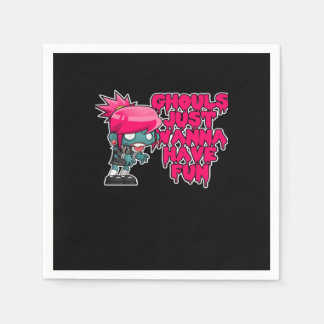 モデルヴィンテージフォトグラフGhouls単におもしろいA スタンダードカクテルナプキン