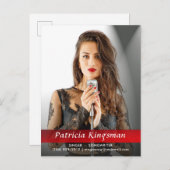 モデル俳優シンガーソングライター写真コンポジットゼッドカード ポストカード (正面/裏面)