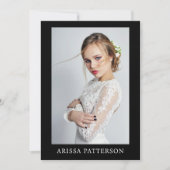 モデル俳優5x7コンポーネントSEDカードQR 4フォト両面 招待状 (正面)