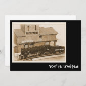 モデル列車の招待状 招待状 (正面/裏面)