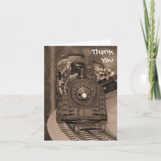 モデル列車カードありがとう サンキューカード (正面)