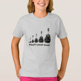 モデル列車-あなたのスケールは何ですか。 蒸気機関 Tシャツ