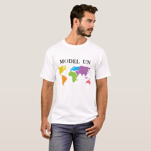 モデル国連世界のTシャツ Tシャツ (正面フル)