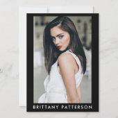 モデル女優プロコンポジットカード5枚写真付き 招待状 (正面)