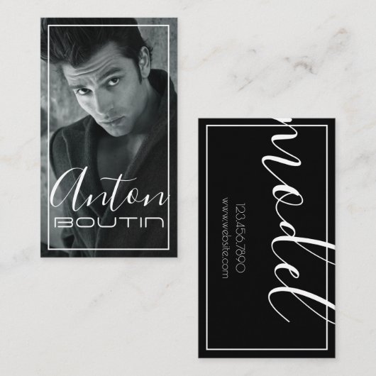 モデル女優名刺 名刺 (正面/裏面)