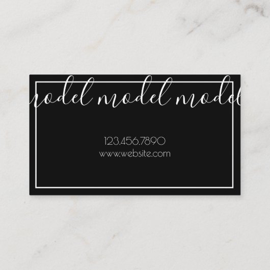 モデル女優名刺 名刺 (裏面)