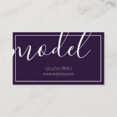 モデル女優名刺 名刺 (裏面)